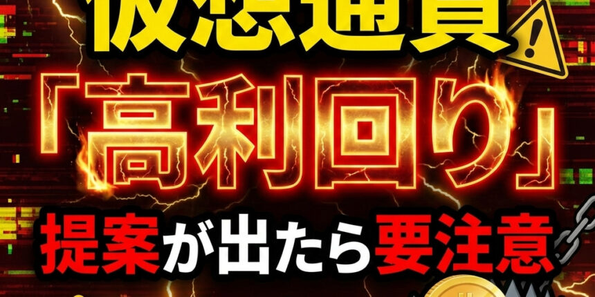 仮想通貨高周り提案が出たら要注意