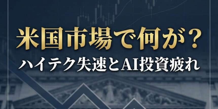 米国市場で何が？ハイテク失速とAI投資疲れ