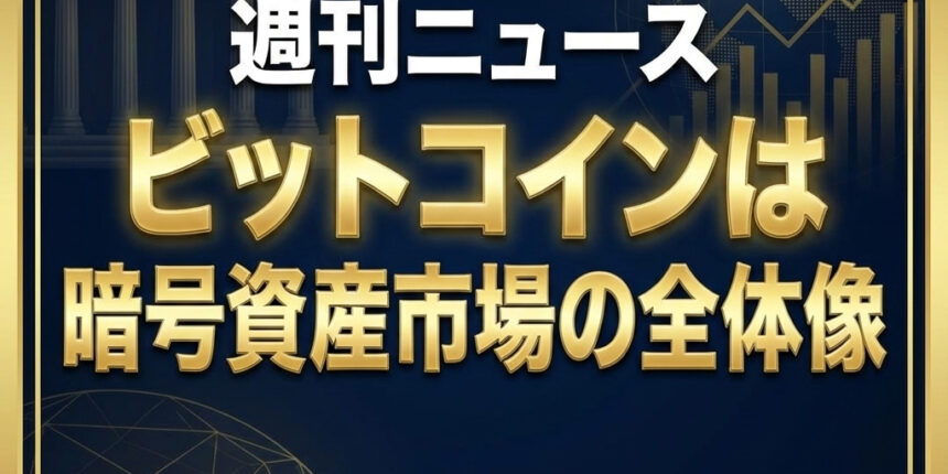 週刊ニュース　ビットコインは暗号資産市場の全体像